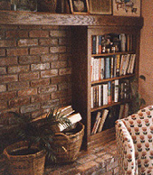 oak fireplace surround